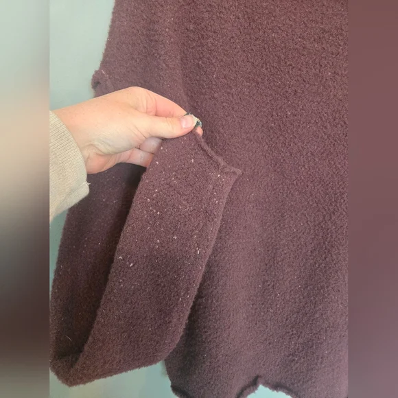 Free People San Vincent Funnel Neck Sweater Birch Bark - Picture 3 of 5